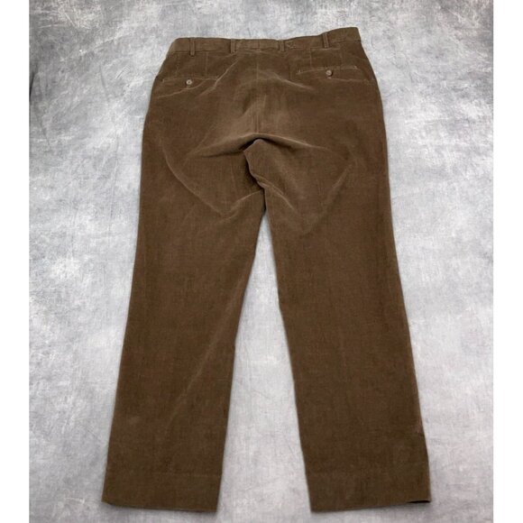 Lauren Ralph Lauren Pants Mens 36W x 30L Brown Corduroy Cotton Stretch 90s‎ VTG - Picture 10 of 12